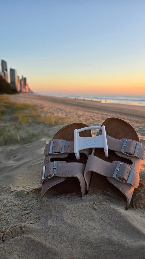 The Sandal Handle™ - Hands-Free Sandal Carrier
