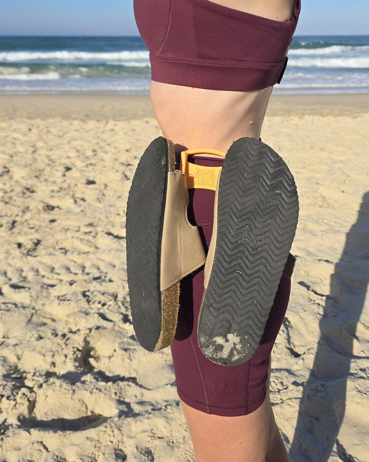 The Sandal Handle™ - Hands-Free Sandal Carrier