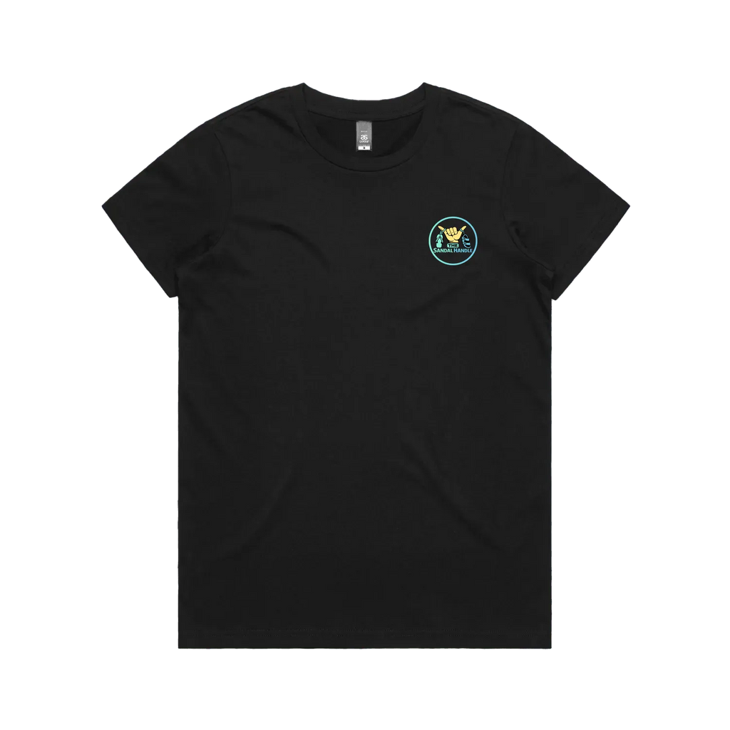 Black front flat lay